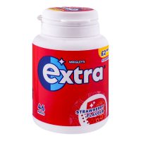 Extra Strawberry Flavour Sugarfree Chewing Gum Bottle 46 Pieces